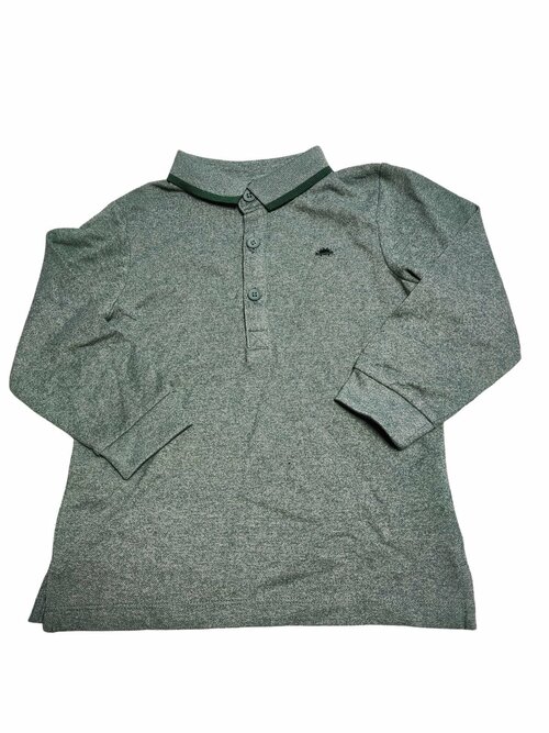 Tmavě zelená polokošile s dlouhým rukávem pro kluky Matalan