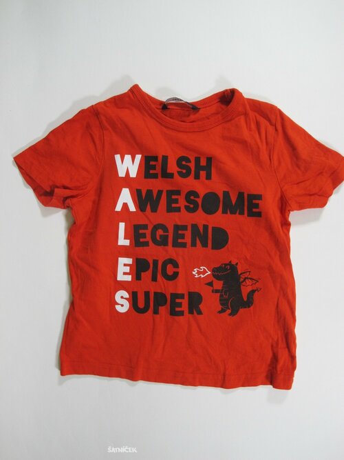 Červené triko pro kluky secondhand