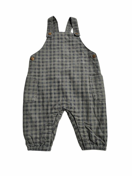 Kostkovaný overal na laclu pro kluky secondhand Zara