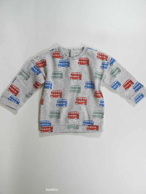 Mikina šedá s obrázky pro kluky   secondhand