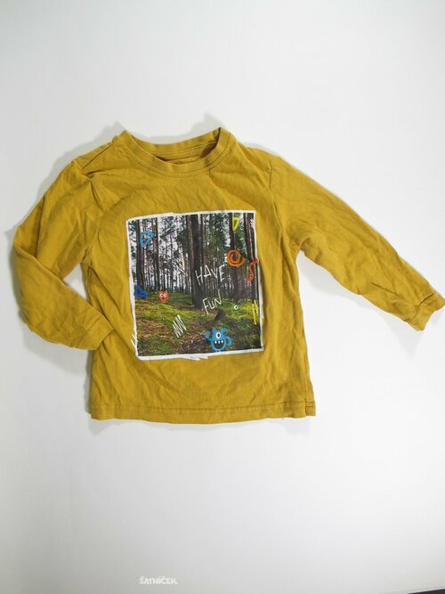 Triko dl.rukáv pro kluky okrové secondhand