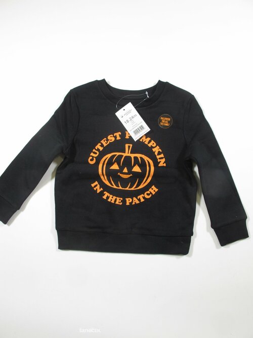 Mikina černo oranžová pro dětioutlet