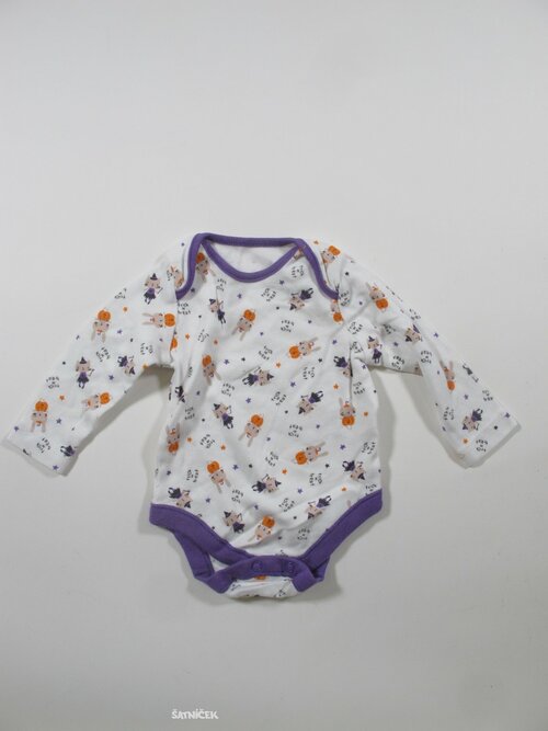 Body dl rukáv s obrátky na halloween secondhand