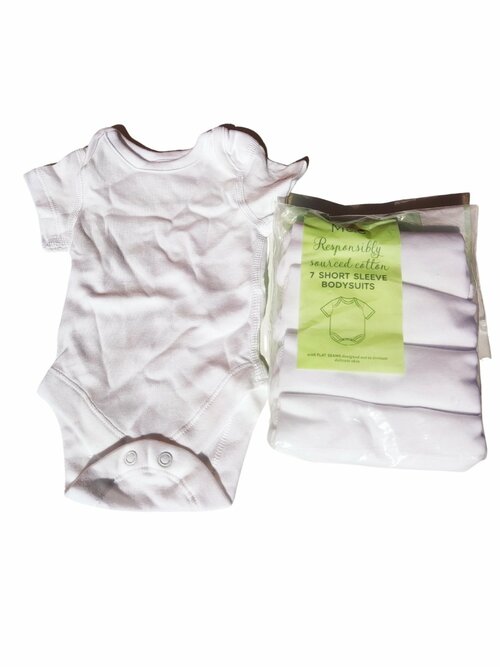 Set bílých body 5 kusů outlet M&S