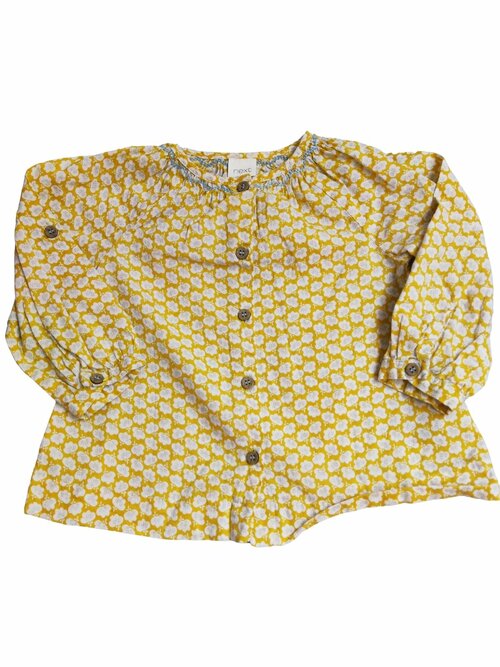 Žlutá blůza s kytičkami pro holky secondhand Next