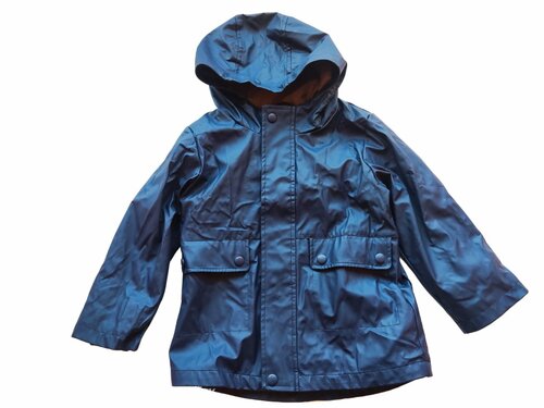Tmavě modrá bunda s kapucí pro kluky secondhand George
