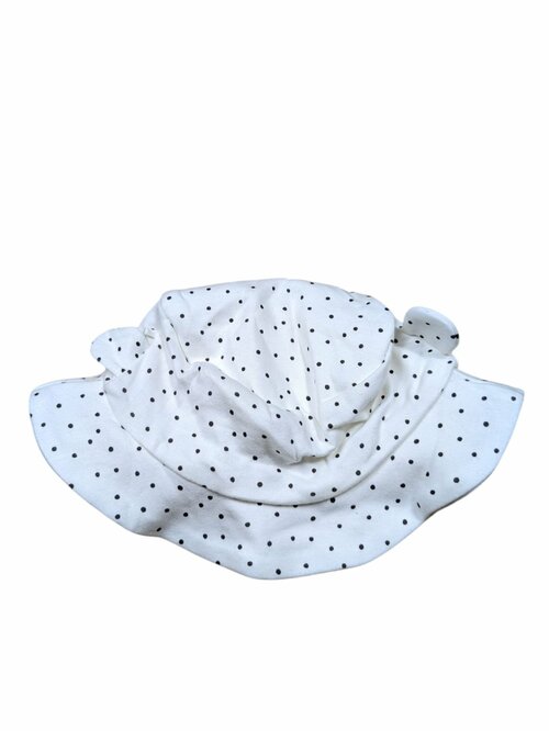 Bílý klobouk s puntíky pro holky secondhand