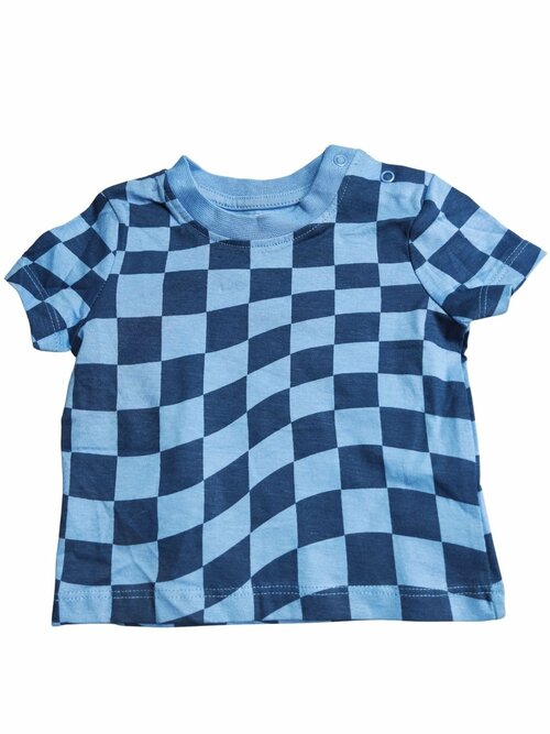 Modré triko kostkované pro kluky secondhand Primark