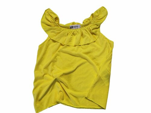 Letní triko žluté krátké pro holky secondhand