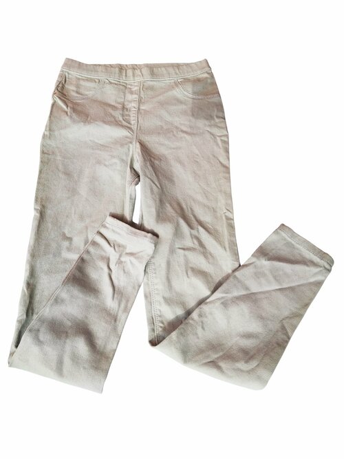 Světle zelené kalhoty pro holky s gumou v pase secondhand George