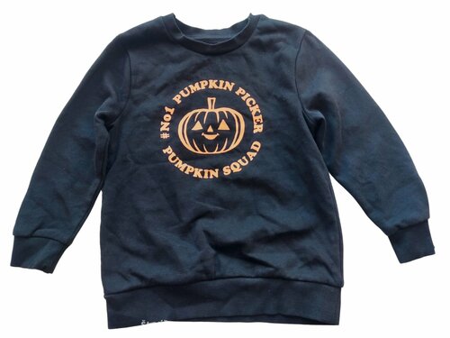 Černá mikina s dýní pro kluky secondhand George