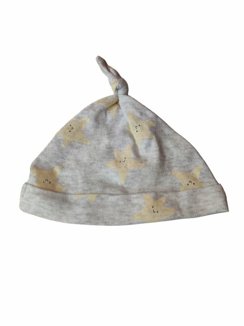 Jarní čepička šedá s hvězdičkami secondhand George