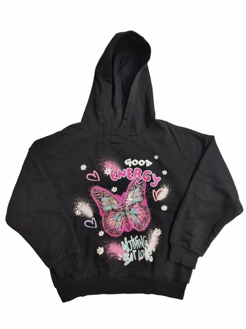 Tmavá mikina s obrázkem pro holky secondhand George