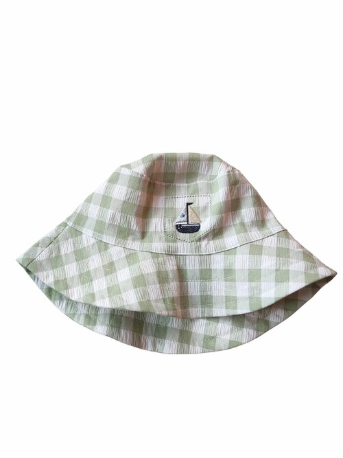 Kostkovaný klobouk pro kluky s loďkou secondhand TU