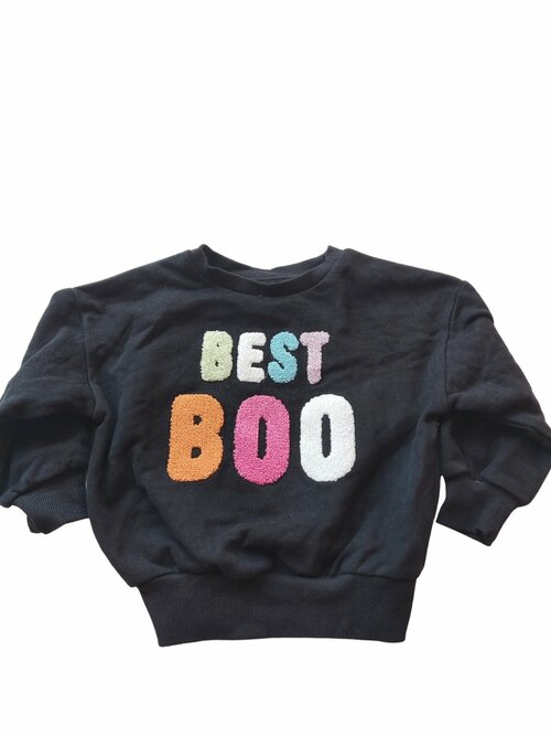 Černá mikina s bavlněným nápisem pro holky secondhand George