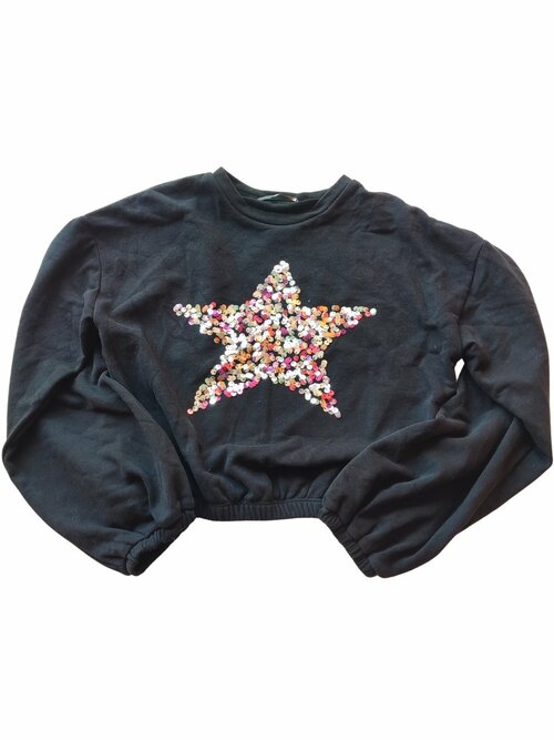 Černá mikina s hvězdou pro holky secondhand George