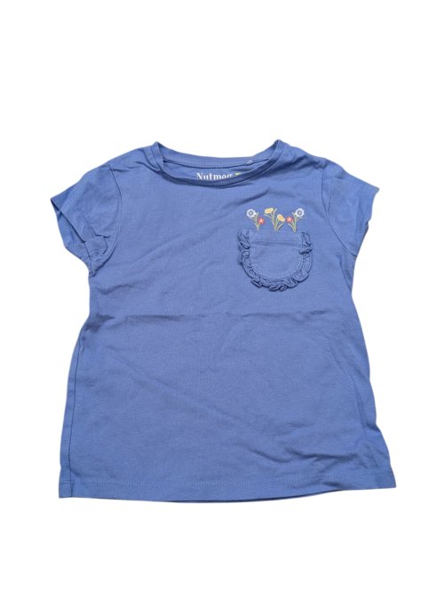 Modré triko s kapsičkou pro holky  secondhand Nutmeg