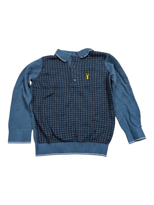 Tmavý svetr s límečkem pro kluky secondhand Next