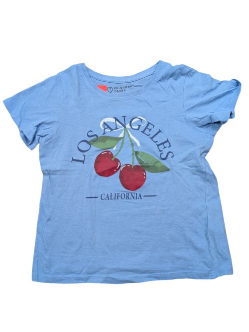 Světle modré triko pro holky Los Angeles secondhand Rebel-primark