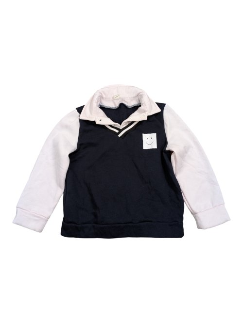 Dvoubarevná mikina s límečkem pro kluky secondhand shein