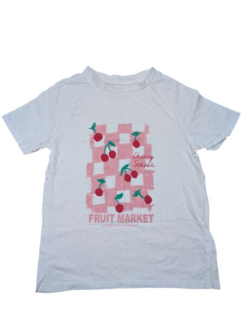 Bílé triko s potiskem pro holky secondhand Rebel-primark