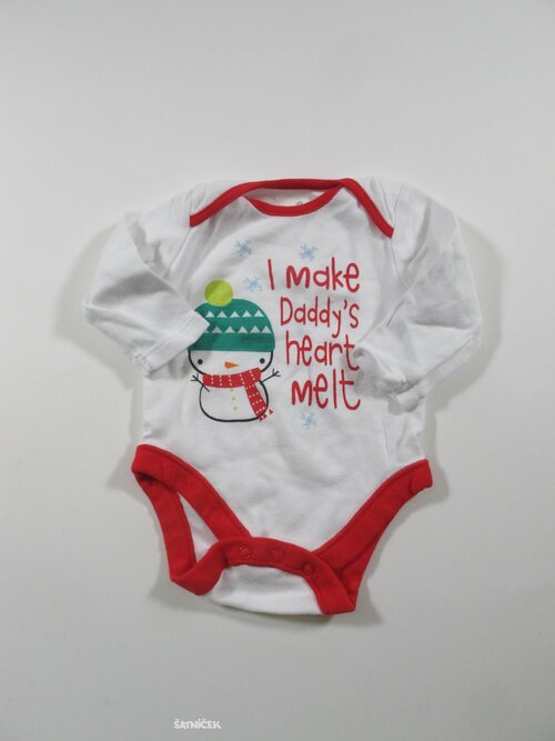 Bílé body se sněhulákem second hand