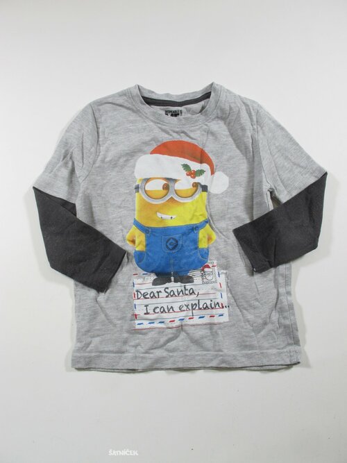 Šedé triko Mimoni second hand