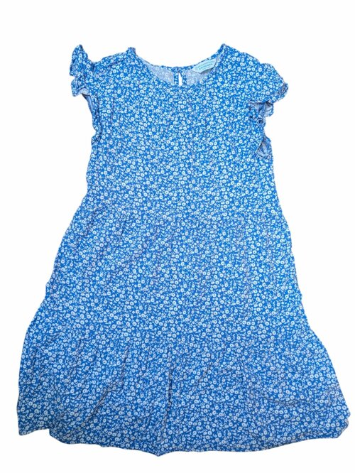 Modré šaty kytkované pro holky secondhand Primark