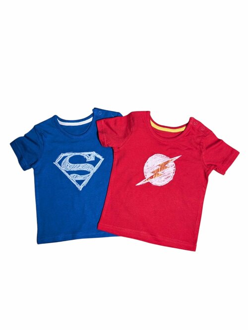 set 2 triček pro kluky superman a flash outlet George