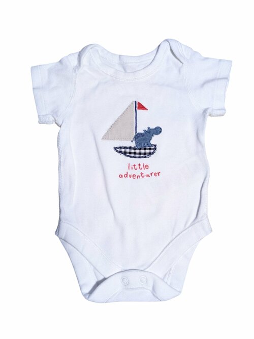 bíle body pro kluky s hrošíkem secondhand MaS 