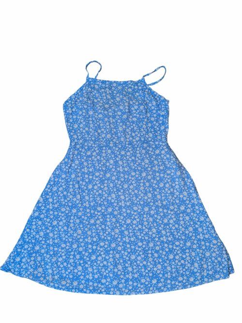 Modré šaty s kytičkami pro holky secondhand Primark