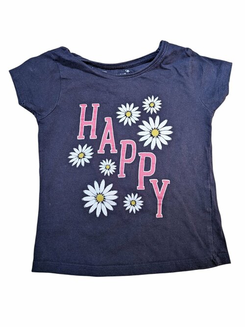 Tmavě modré triko HAPPY pro holky secondhand Primark