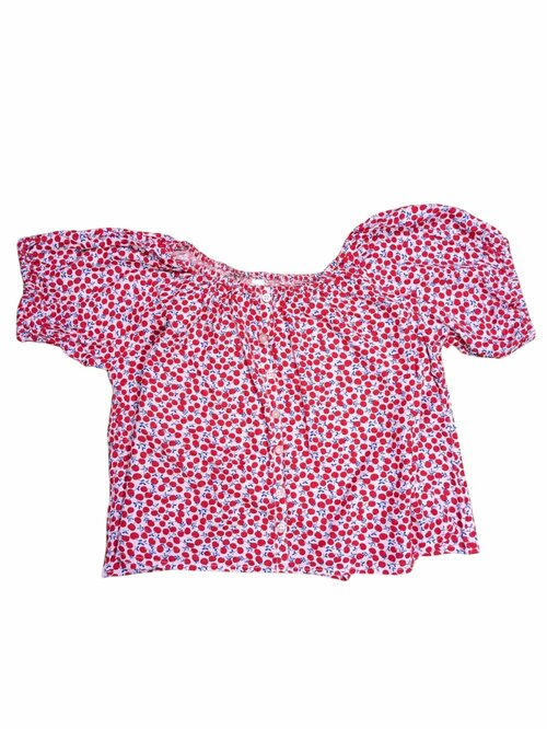 Třešňová blůza s krátkým rukávem pro holky secondhand Next