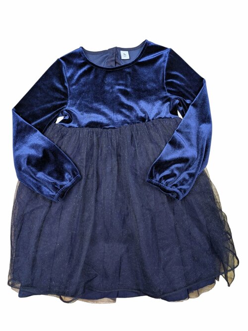 tmavě modré šaty s dlouhým rukávem pro holky secondhand Tu