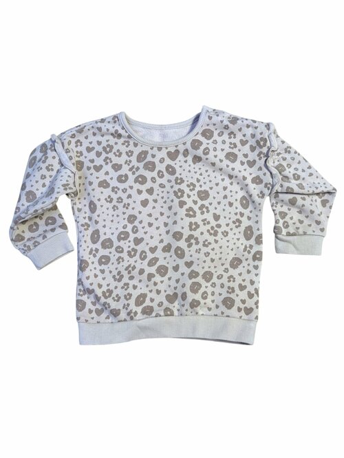 Světle růžová mikina s motivy pro holky secondhand George