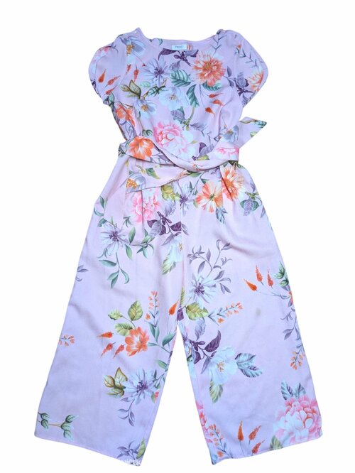 Růžový overal kytkovaný pro holky secondhand Next