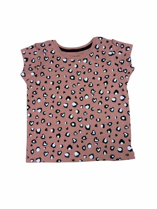 Tmavě růžové triko se vzorem pro holky outlet Primark