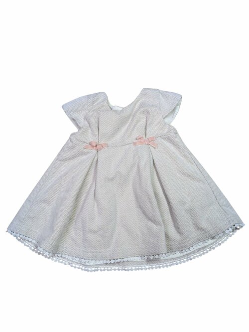 béžové šaty s mašlemi pro holky secondhand tahari