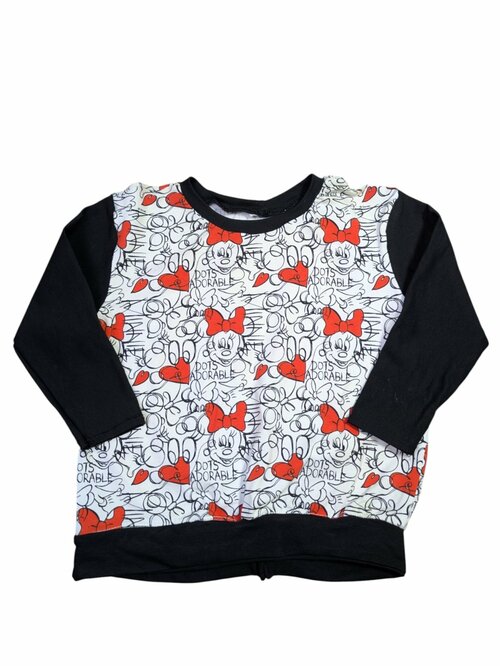 Bílé černá mikina Minie pro holky secondhand Disney