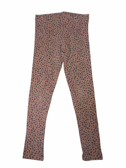 Tmavě oranžové elasťáky se vzorem pro holky secondhand F&F