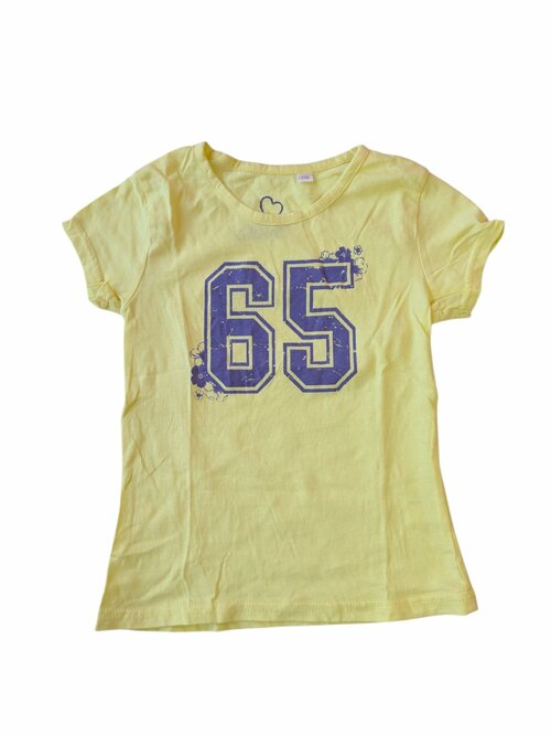 Žluté triko s obrázkem pro holky secondhand Alive