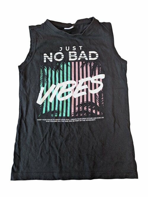 Černé tílko s obrázkem pro holky secondhand Chapter Young