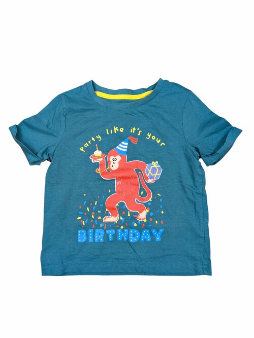 Modré triko s obrázkem pro kluky secondhand TU