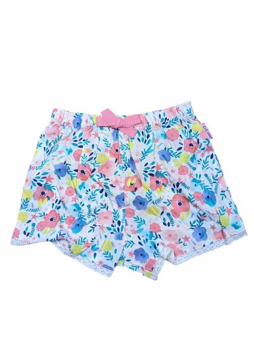 Bílé kraťasy kytkované pro holky secondhand TU