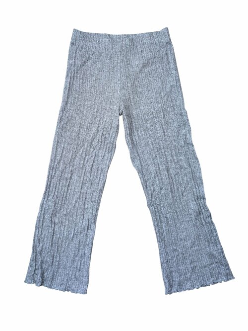 Šedé kalhoty žebrované pro holky secondhand M&S