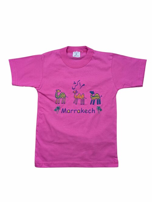 Růžové triko s obrázky pro holky secondhand