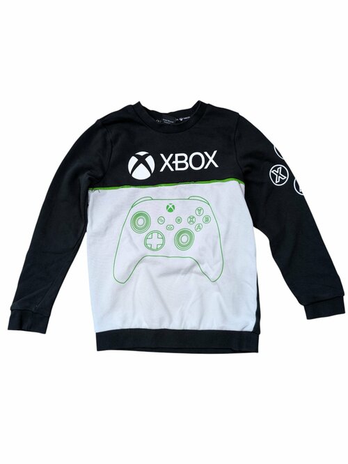Černo bílá mikina Xbox pro kluky secondhand TU