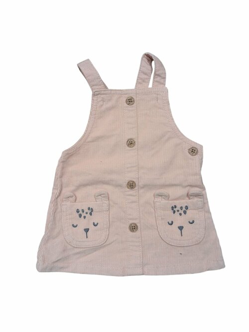 Manšestrová šatovka růžová pro holky secondhand F&F