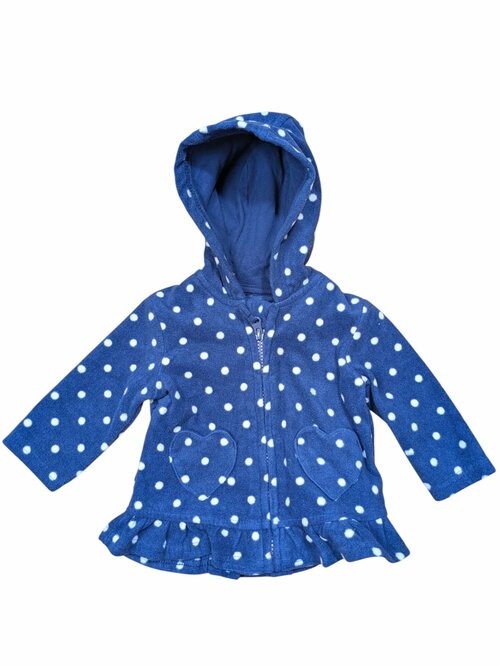 Tmavá mikina s puntíky pro holky secondhand George