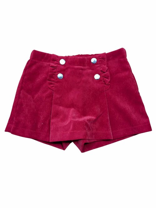 Červené kraťasy ve stylu sukně pro holky secondhand mayoral